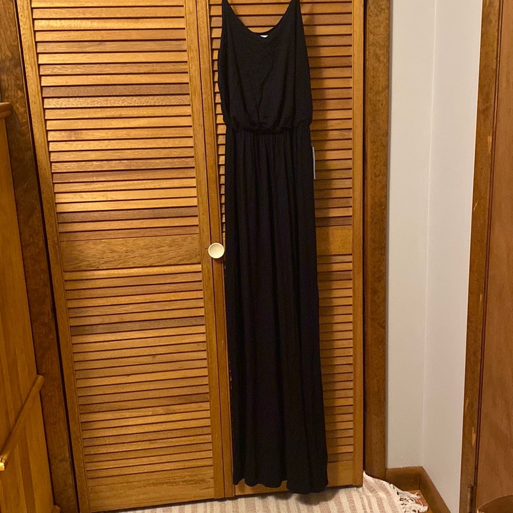 NWT, black maxi dress, Lush, Size (S)